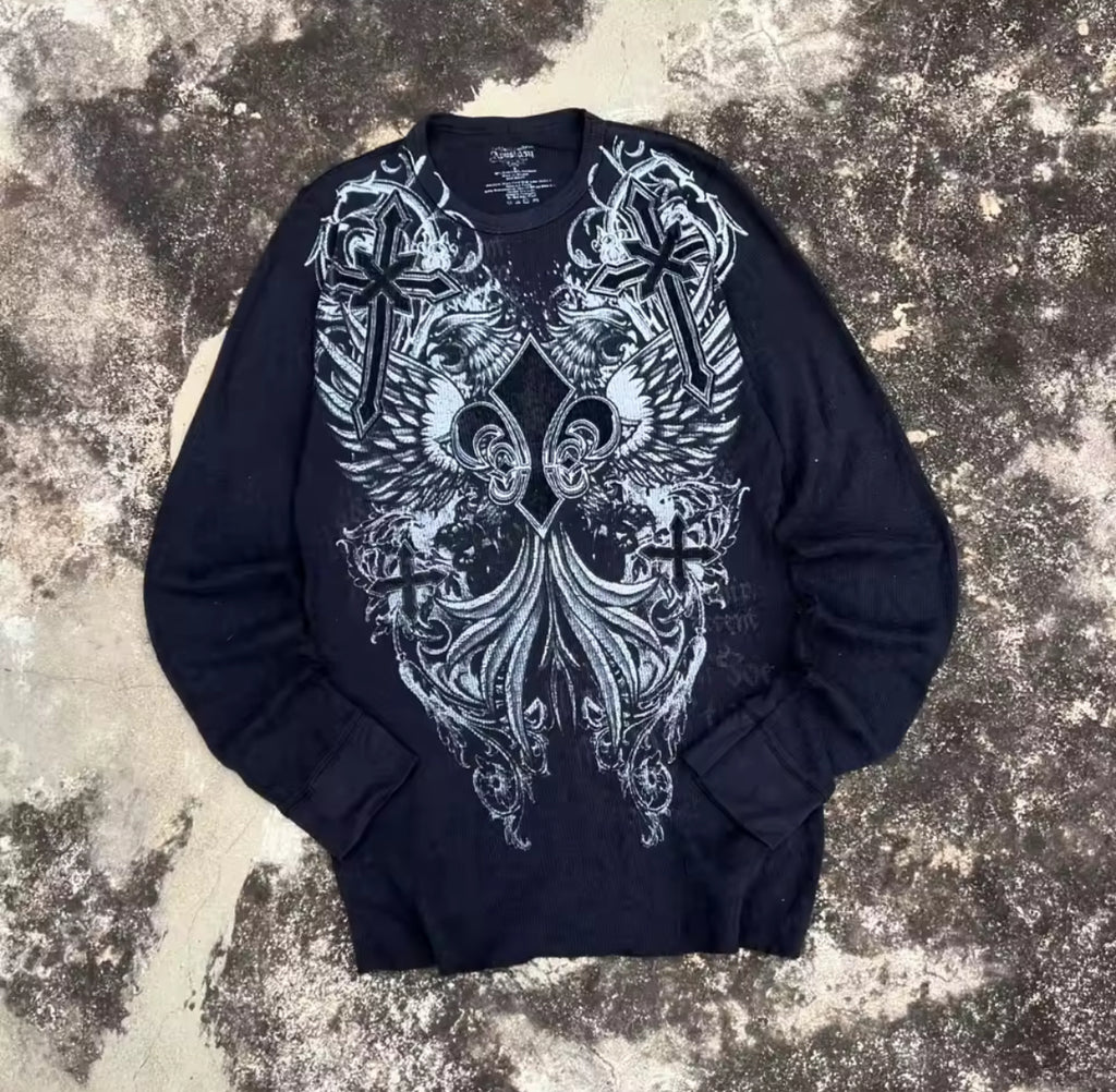 Navy Gothic Long Sleeve