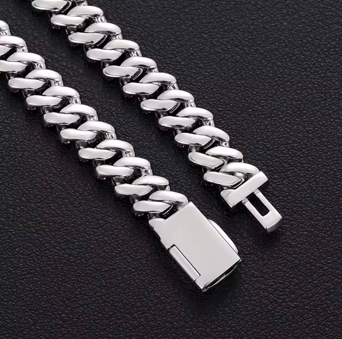 9mm 2 Row Crystal Micro Pave Iced Out CZ Miami Curb Cuban Link