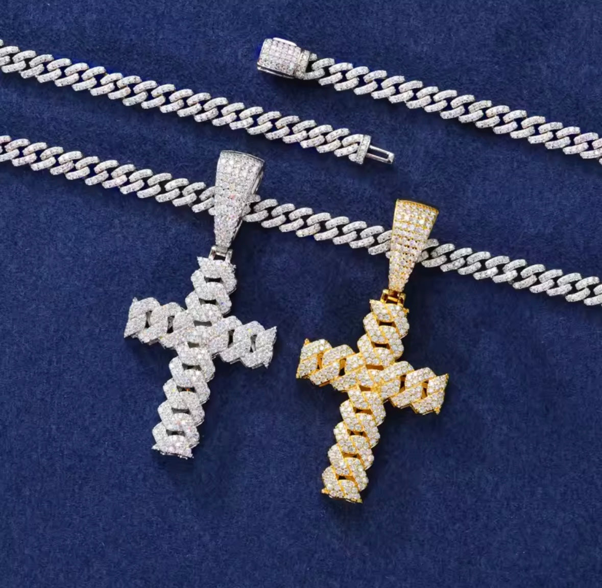 Iced Out 6mm Cuban Cross Chain