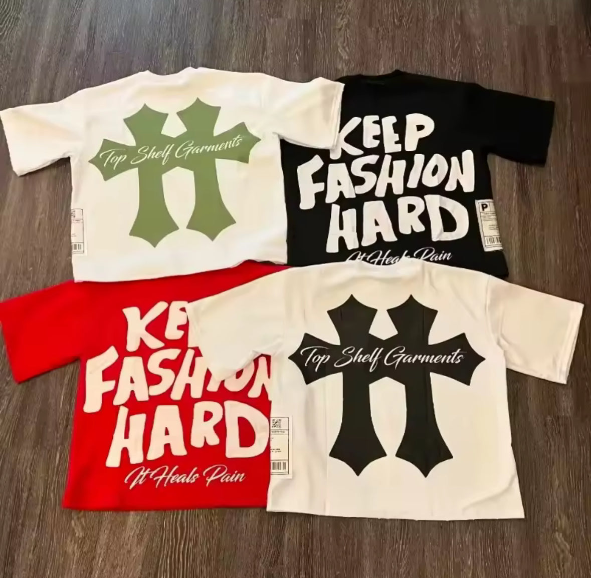 Keep Fashion Hard Cropped Tee (cross)