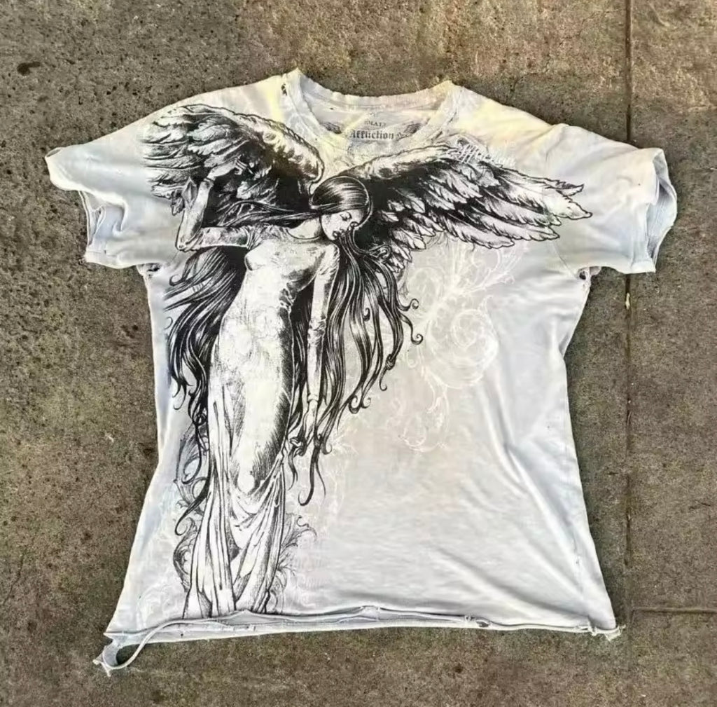 Retro Cropped Angelic Tee Women’s