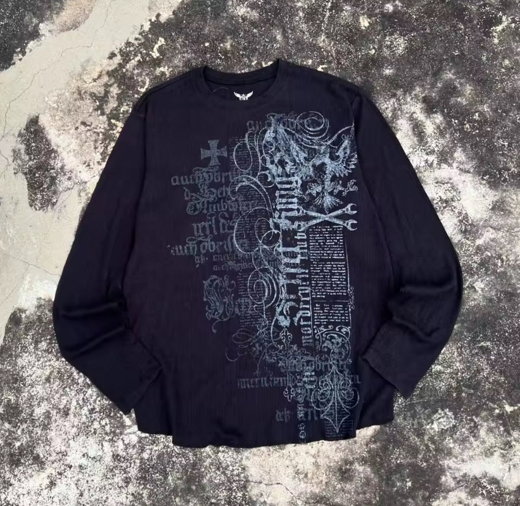 Navy Gothic Long Sleeve