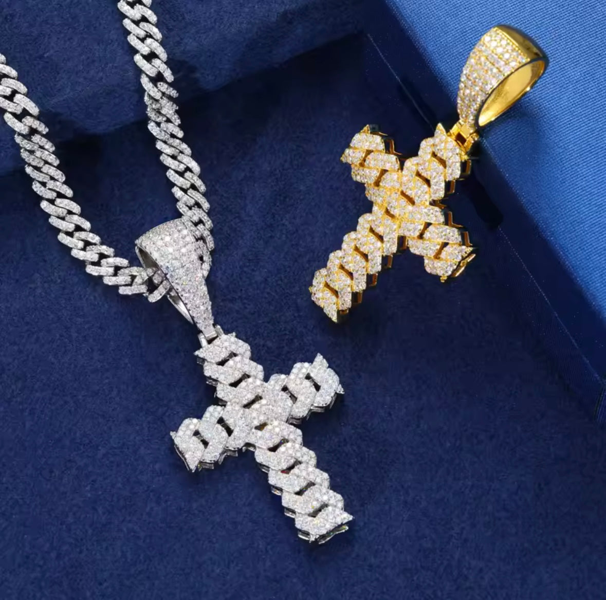 Iced Out 6mm Cuban Cross Chain