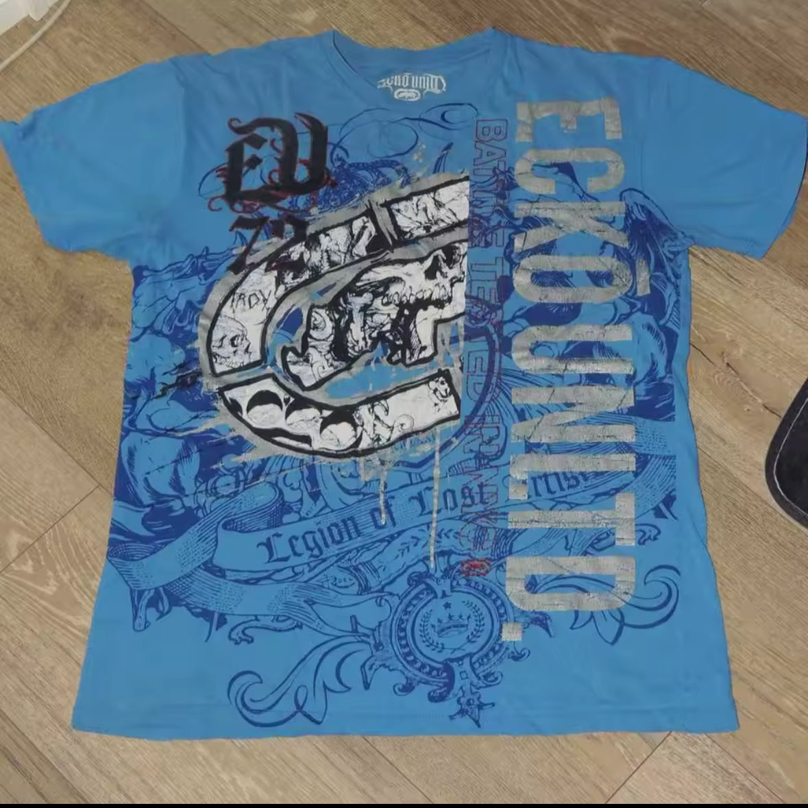 2000s ECKO Rhino Print Oversized Tee